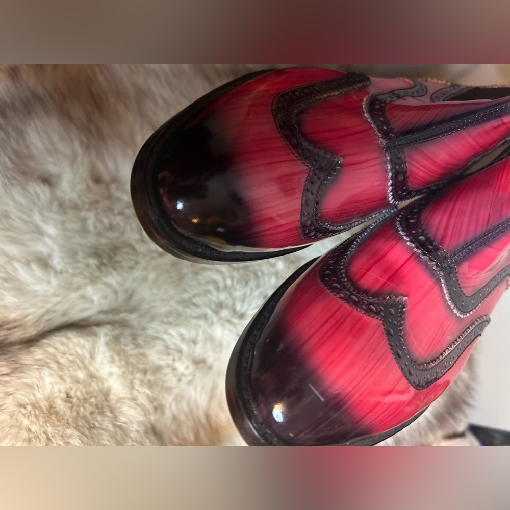 Handcrafted Girotti leather wingtip boots - Picture 9 of 14